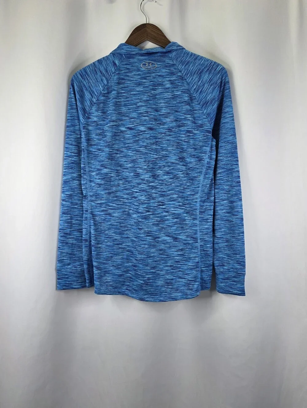 Under Armour Women’s Large Pullover 1/4 Zip Blue Stretch Long Sleeve Lightweight